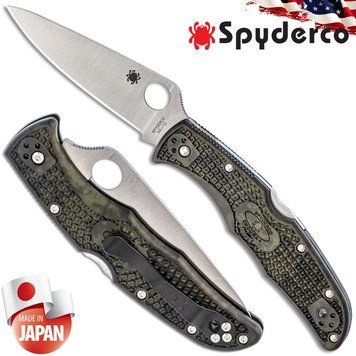 НІж Spyderco ENDURA 4 Zome Green Plain (VG-10, FRN) фото