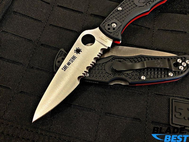 Нож Spyderco ENDURA 4 Thin Red Line (VG-10, FRN) фото