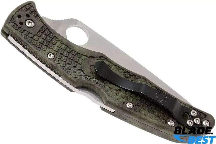 НІж Spyderco ENDURA 4 Zome Green Plain (VG-10, FRN) фото