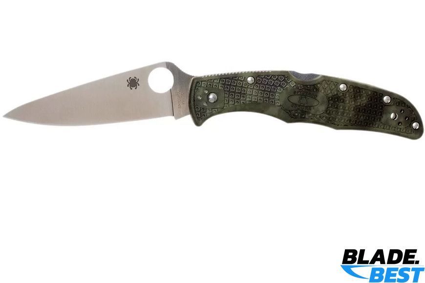 НІж Spyderco ENDURA 4 Zome Green Plain (VG-10, FRN) фото