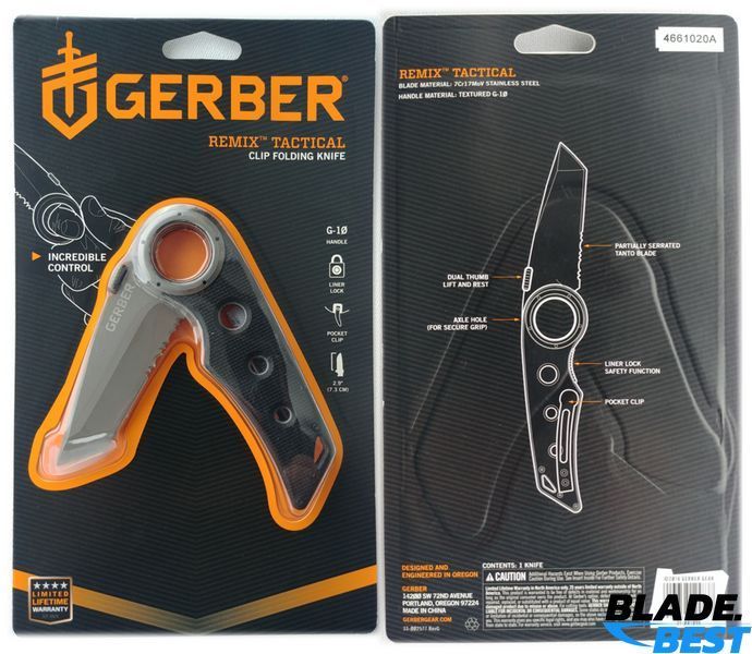 Нож GERBER REMIX Tactical (Black) фото