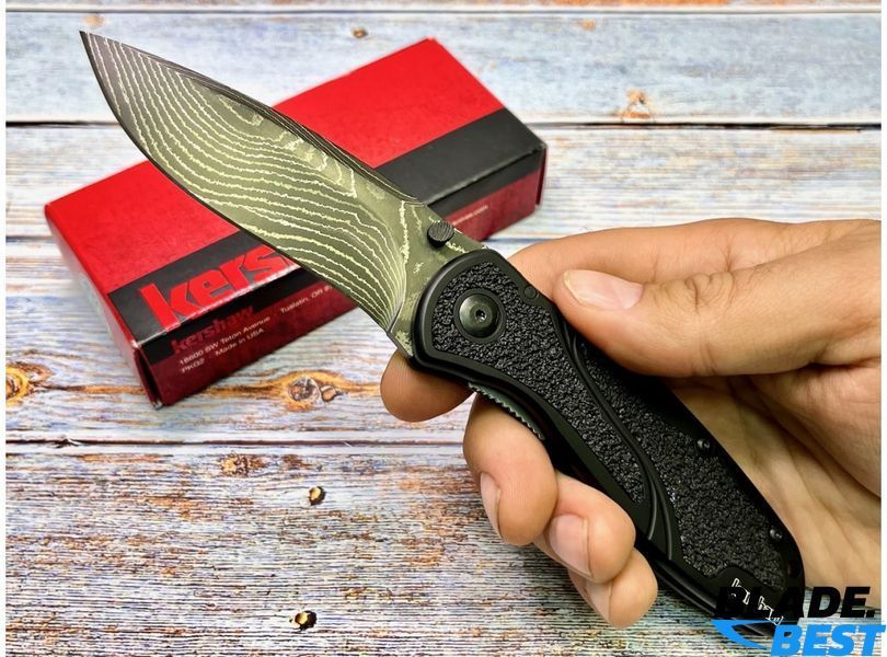 Нож KERSHAW Blur Assisted Damascus/Black (1670BLKDAM) фото