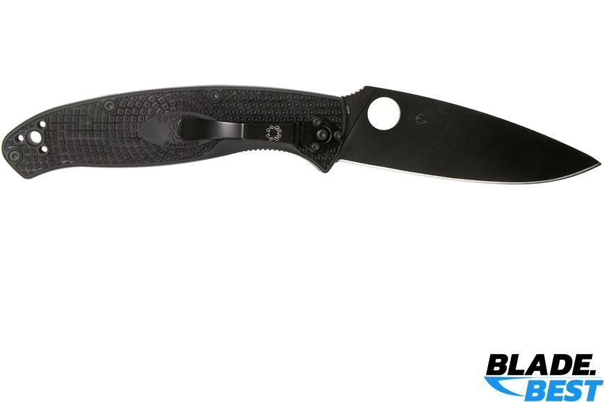 Ніж Spyderco RESILIENCE Black (Plain, FRN) фото