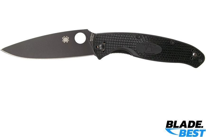 Ніж Spyderco RESILIENCE Black (Plain, FRN) фото