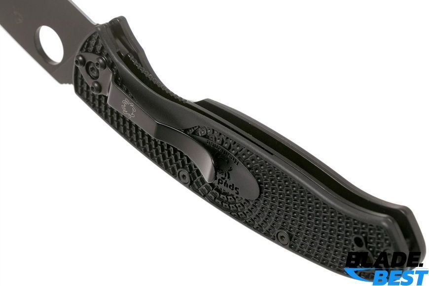 Ніж Spyderco RESILIENCE Black (Plain, FRN) фото