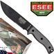 ESEE Model 6 black, grey micarta, partially serrated (knife only) фото 1
