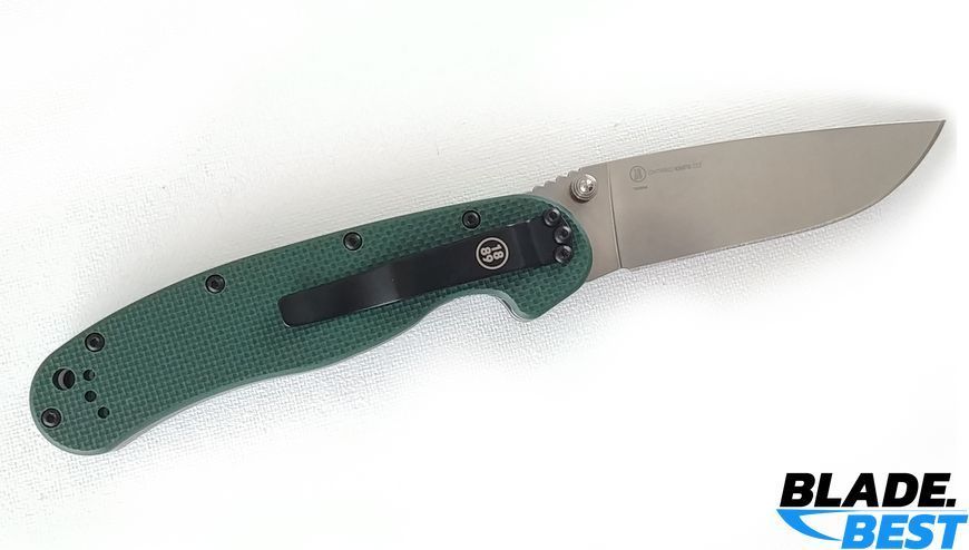 ONTARIO RAT-1 Green (S35VN, G-10, Stonewash) фото