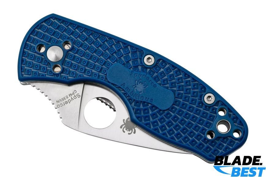 Ніж SPYDERCO AMBITIOUS Plain (S35VN, FRN) фото