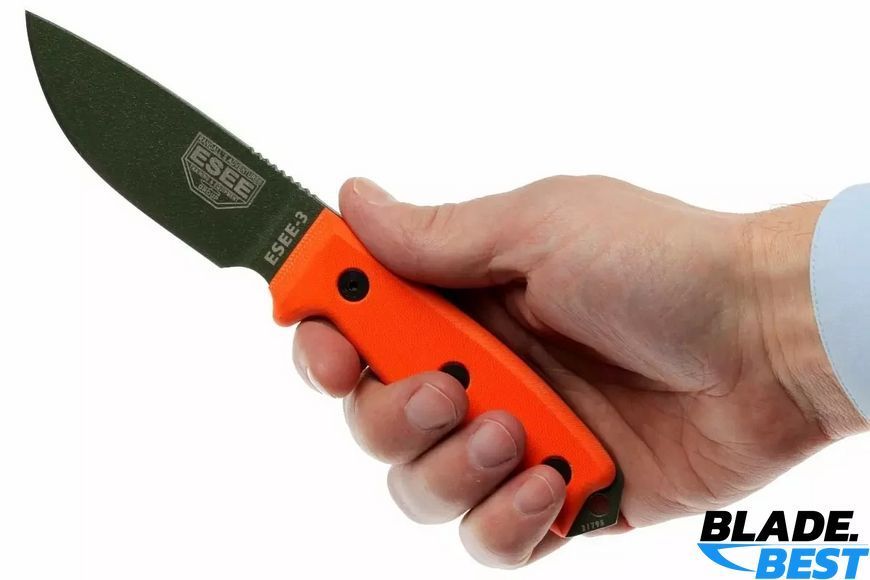 ESEE Model 3 OD green, orange G10 (knife only) фото