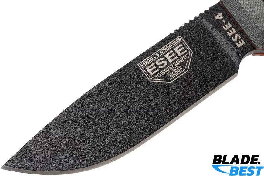 ESEE Model 4 black, grey micarta (sheath+clip) фото