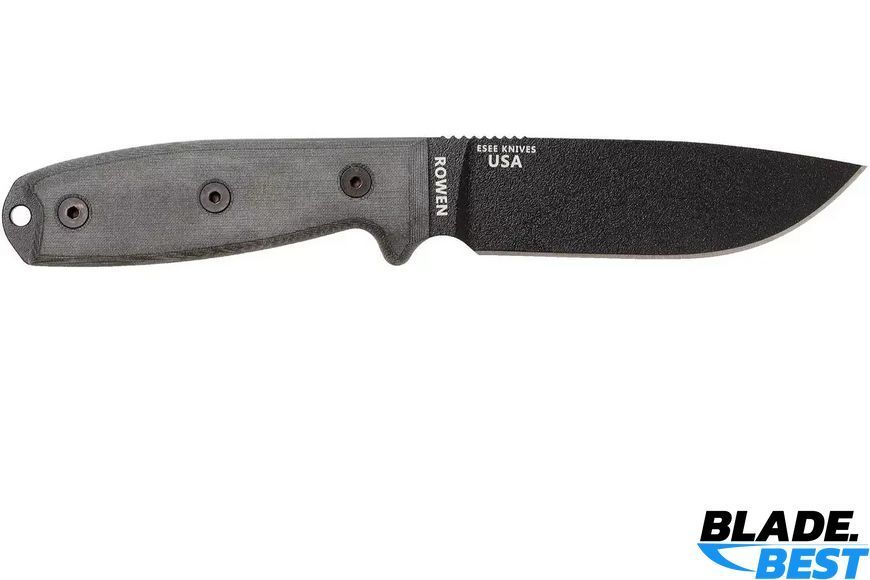 ESEE Model 4 black, grey micarta (sheath+clip) фото