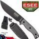 ESEE Model 6 black, grey micarta (sheath+clip) фото 1