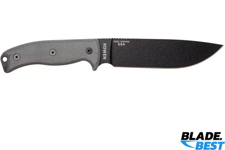 ESEE Model 6 black, grey micarta (sheath+clip) фото